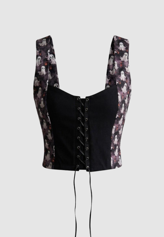 Blusa Corset Spooky