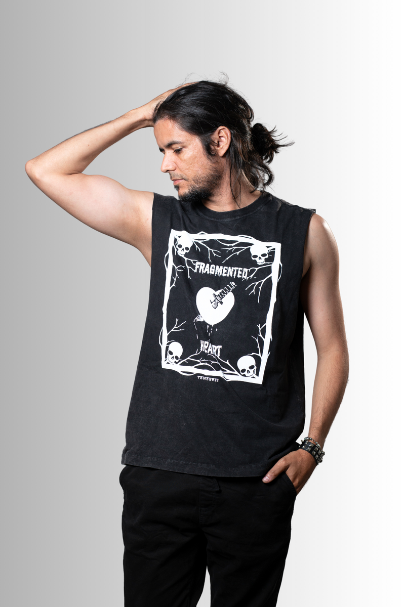 Camiseta regata Fragmented heart