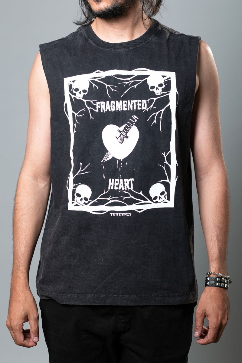 Camiseta regata Fragmented heart