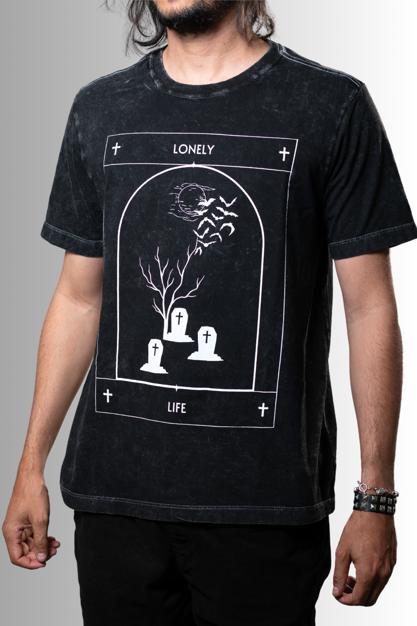 Camiseta manga curta Lonely life