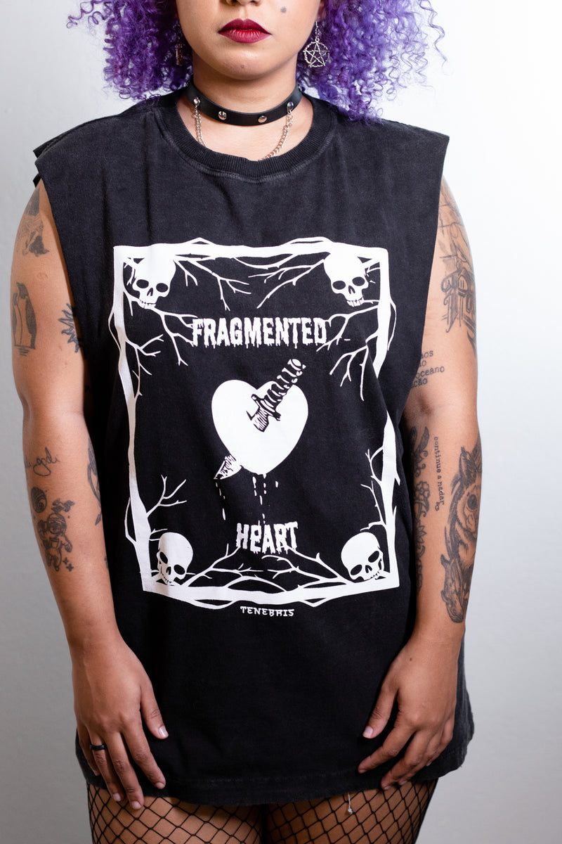 Camiseta regata Fragmented heart