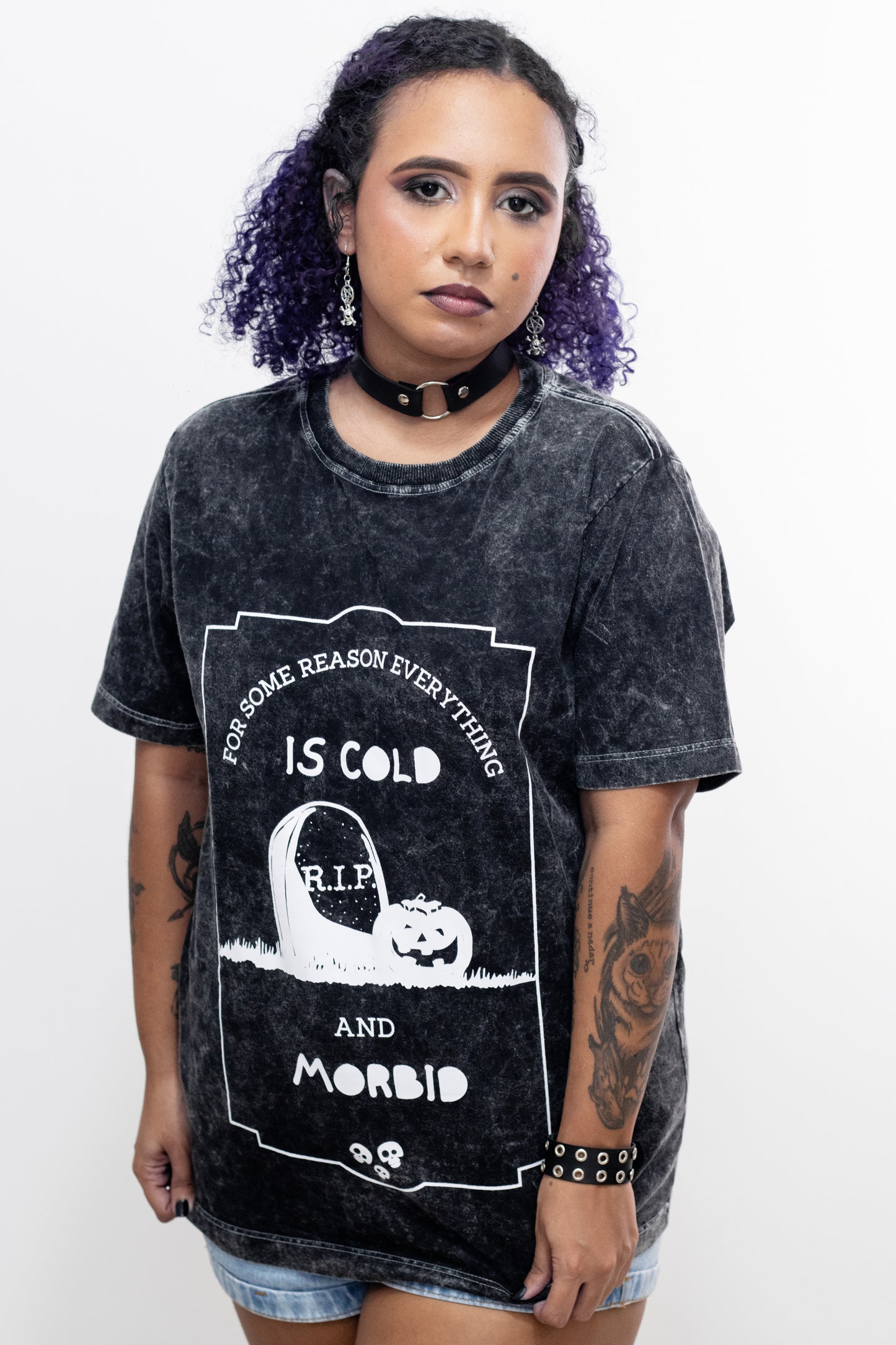 Camiseta manga curta Cold and morbid