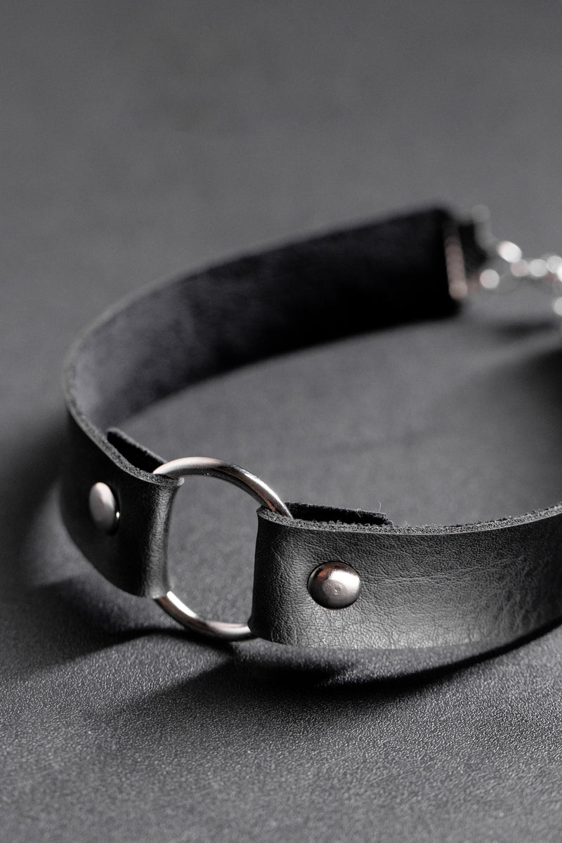 Gargantilha choker Argola única