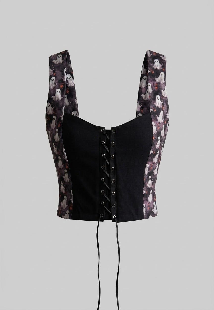 Blusa Corset Spooky